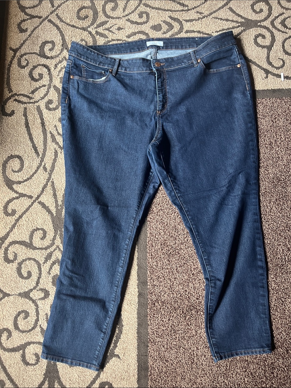 LOFT Indigo Ankle Crop Jeans